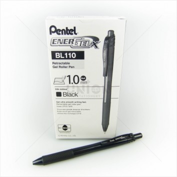 PENTEL ปากกาหมึกเจล กด 1.0 ENERGEL X BL110 <1/12> ดำ